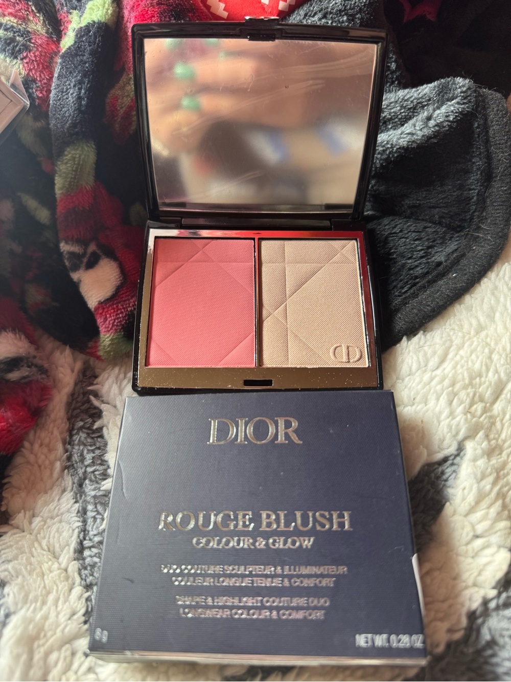 Dior Rouge Blush Duo - Rose Pink & Champagne Glow. 257 DioriViera